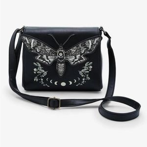 Thorn & Fable Hot Topic Death Moth Moon Phase Crossbody Bag